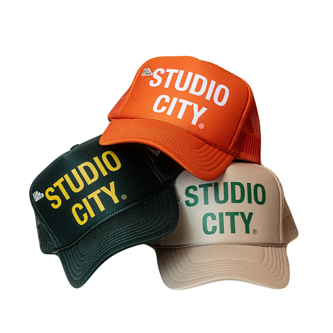 Dark Green Studio City Trucker Hat