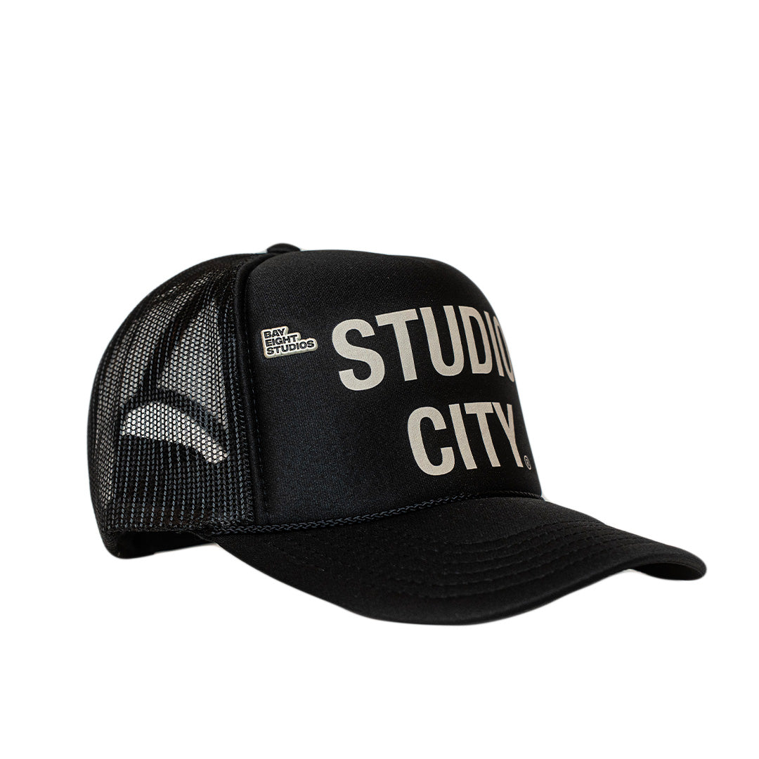 Black Studio City Trucker Hat