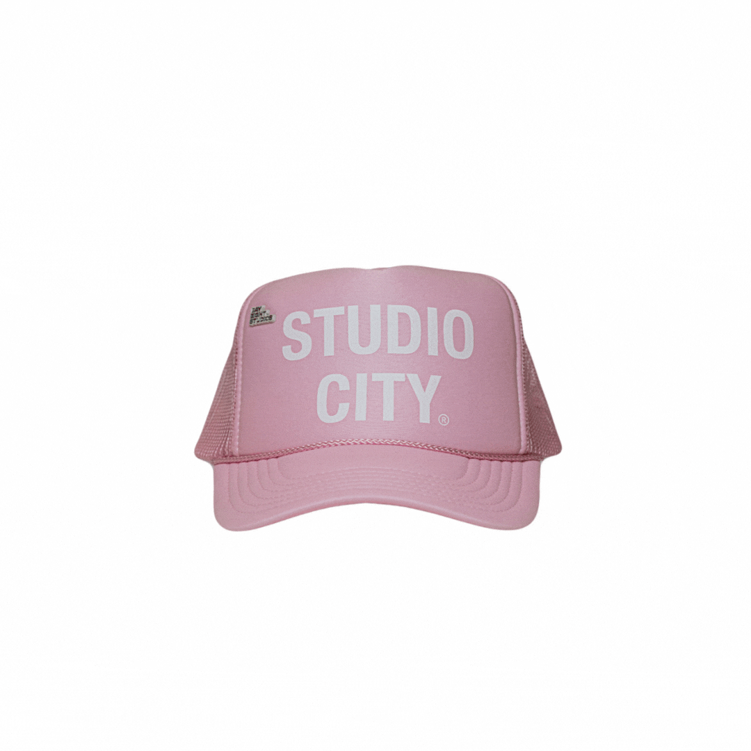 Pink Studio City Trucker Hat